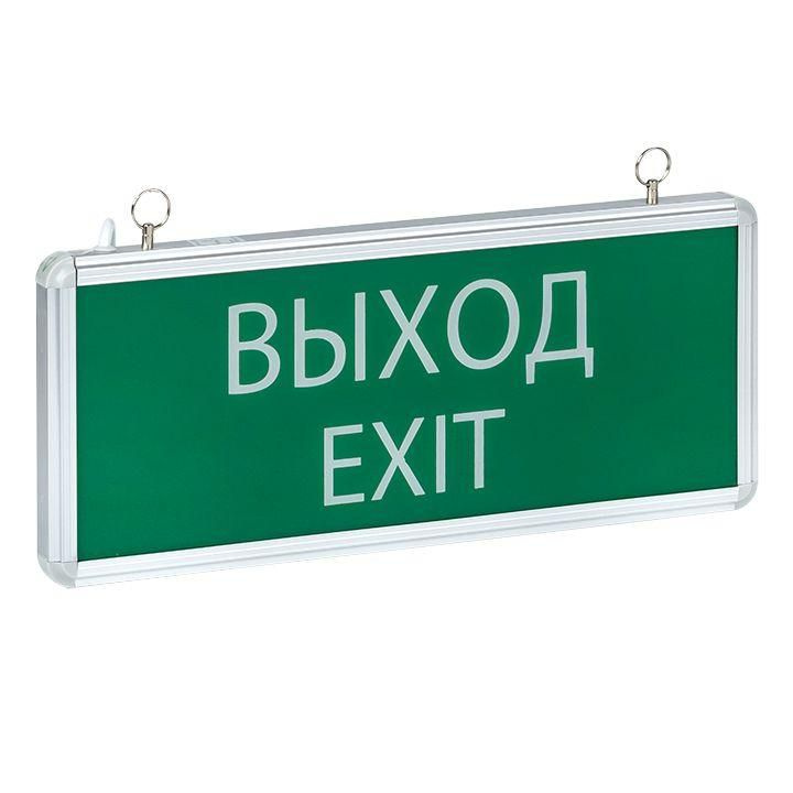 Аварийный светильник, Светильник аварийно-эвакуационный EXIT-101 односторонний LED Basic, EKF EXIT-SS-101-LED #1