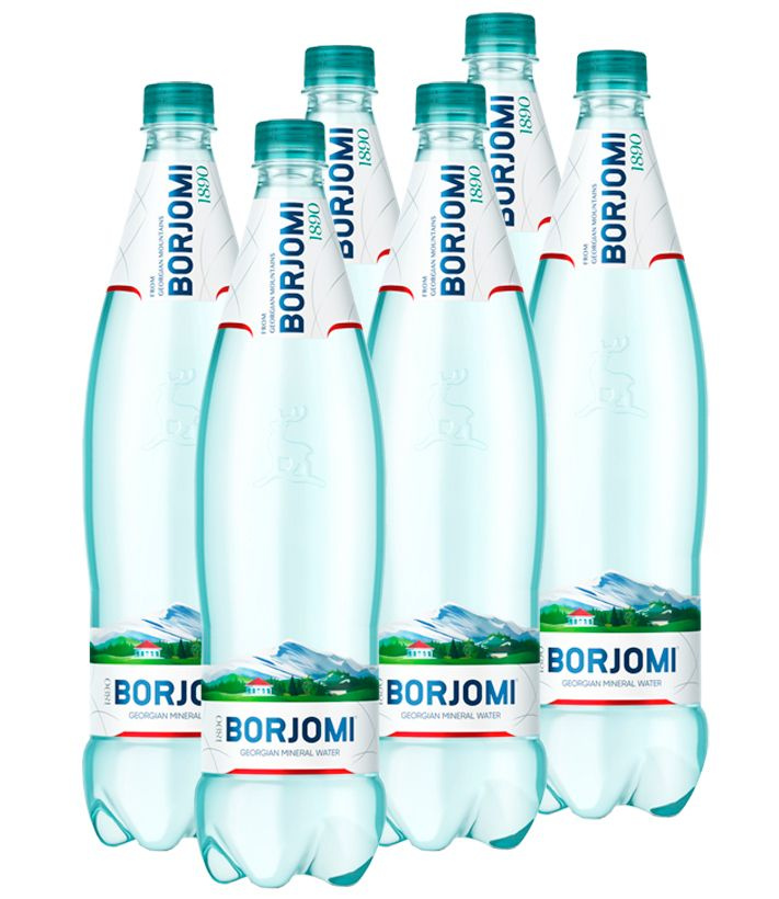 Borjomi Вода Минеральная Газированная 1000мл. 6шт #1