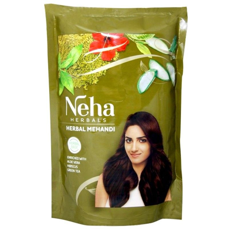 Хна для волос Неха с Алоэ Вера, Гибискусом и Зелёным Чаем (Neha Henna), 140 грамм  #1