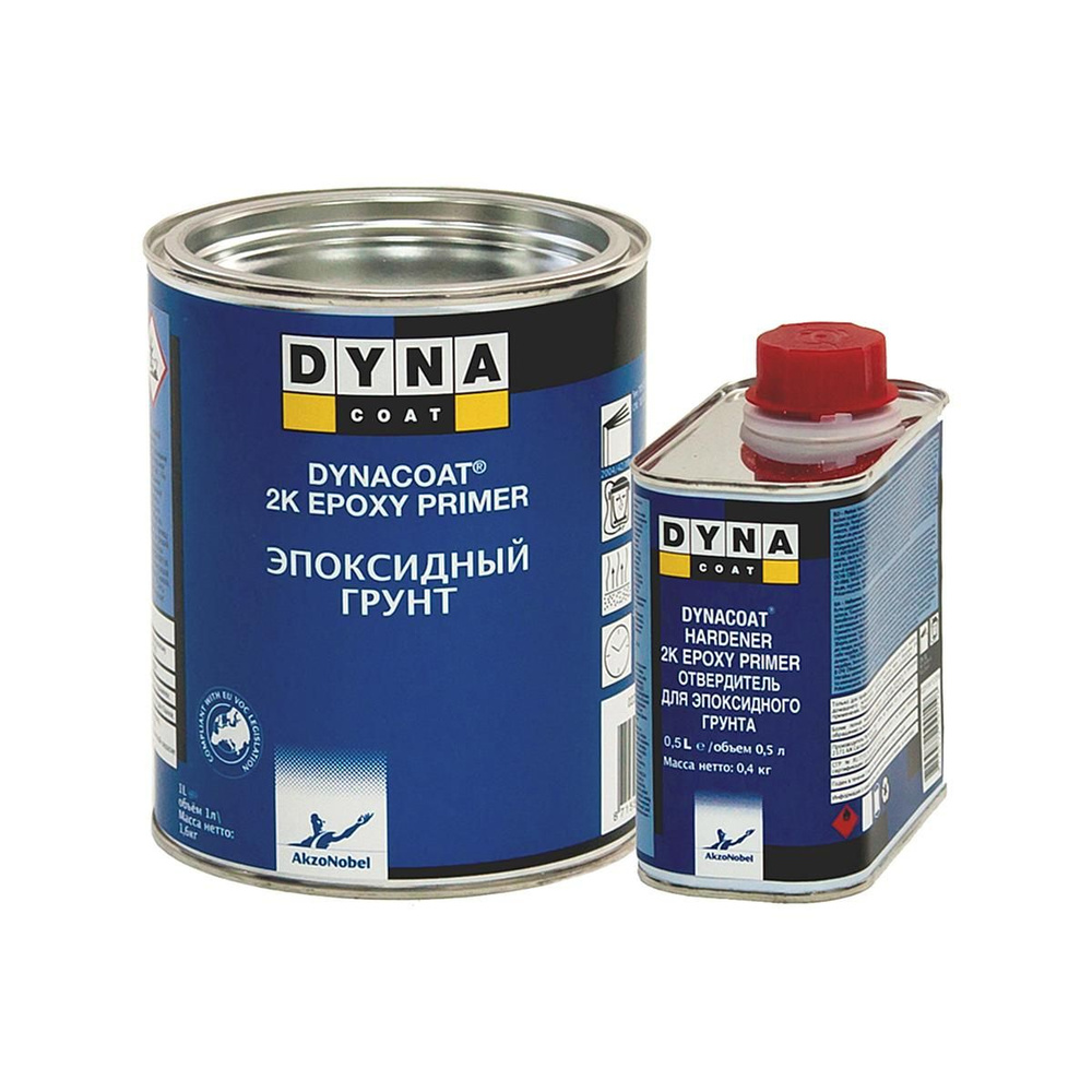 DYNACOAT 2K Epoxy Primer Эпоксидный автомобильный грунт (серый) 1 л. с отвердителем 0,5 л.  #1