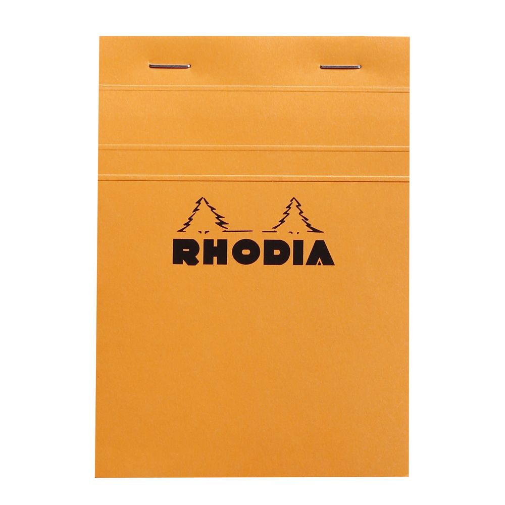 Блокнот Rhodia Basics №13, A6, клетка, 80 г, Оранжевый, 2 шт #1