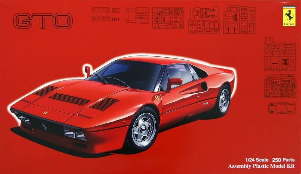 Сборная модель Автомобиль Ferrari 288 GTO, FUJIMI 12627 1/24 #1