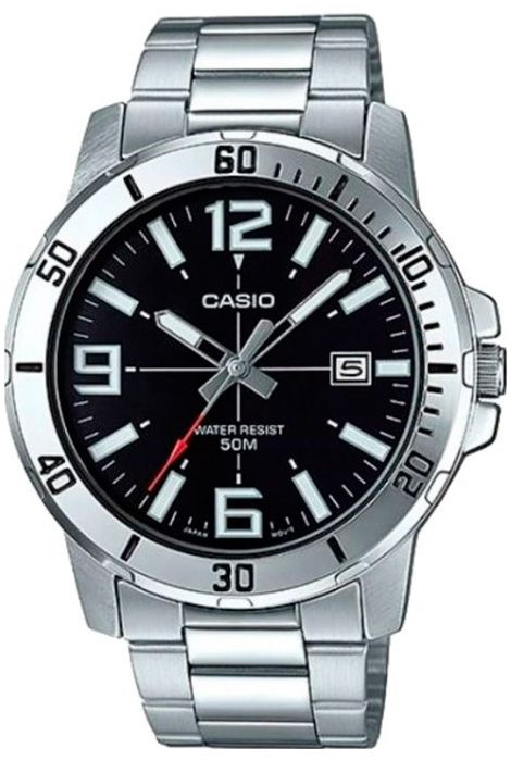 Кварцевые мужские наручные часы Casio Collection MTP-VD01D-1B #1