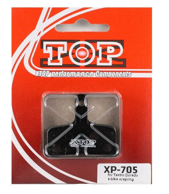 Органические дисковые тормозные колодки X-Top XP-705 для Tektro E-bike Dorado HD-E710 1 пара и пружинка. #1