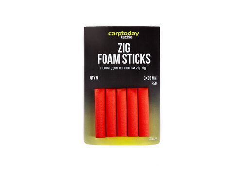 Пенки для оснастки зиг риг Carptoday Tackle Foam Sticks красные, карповая рыбалка, пенка для рыбалки #1