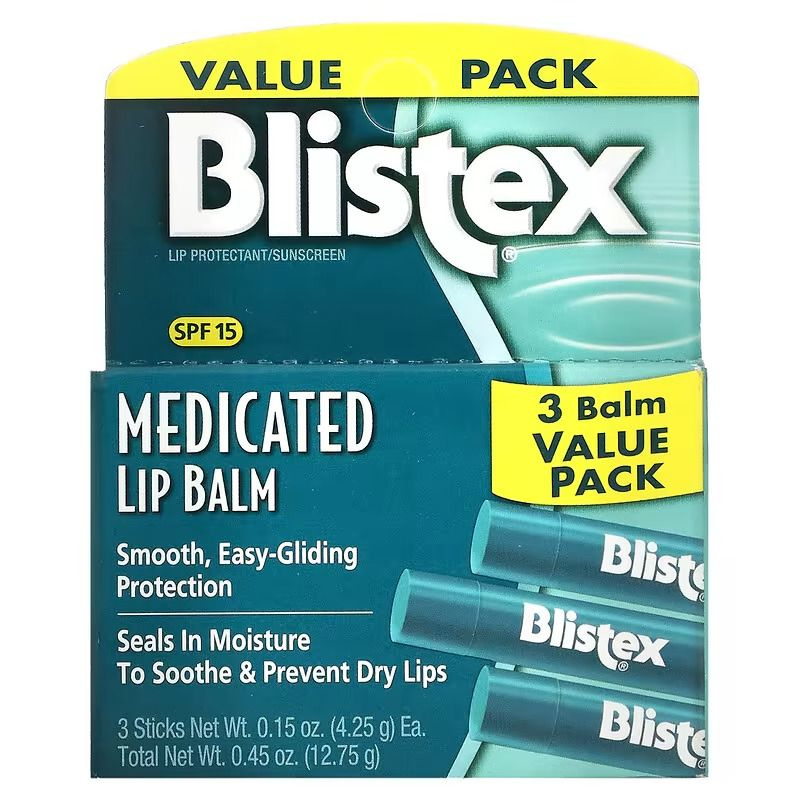 Blistex, заживляющий бальзам, защита губ с солнцезащитным фильтром, SPF 15, классический, в упаковке #1