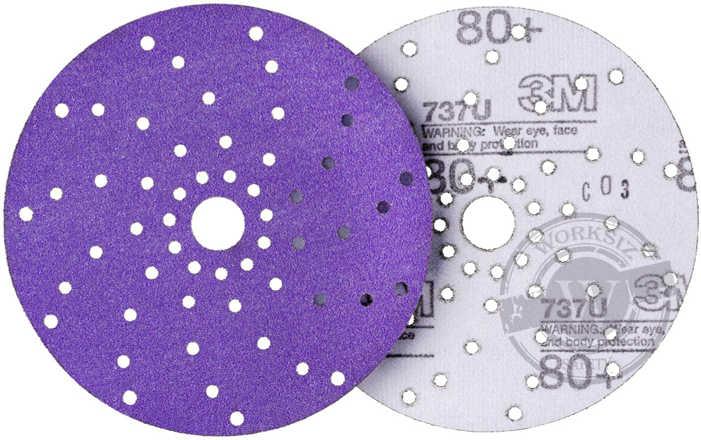 3М Круг абразивный Purple Cubitron Hookit 737U, 150 мм, Р80+(5шт) #1
