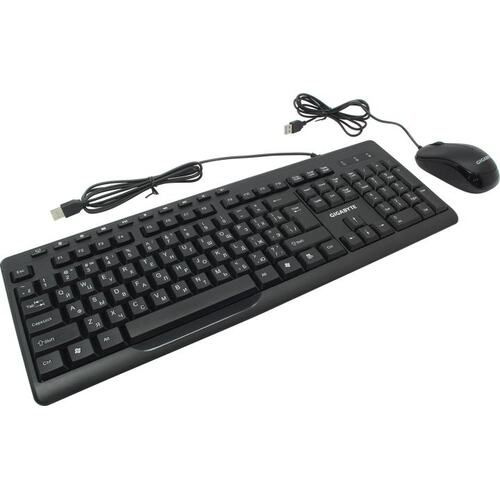 Комплект клавиатура + мышь Gigabyte , проводные GK-KM6300 RU (USB, 1.5м), 1000dpi, (20) (551179)  #1