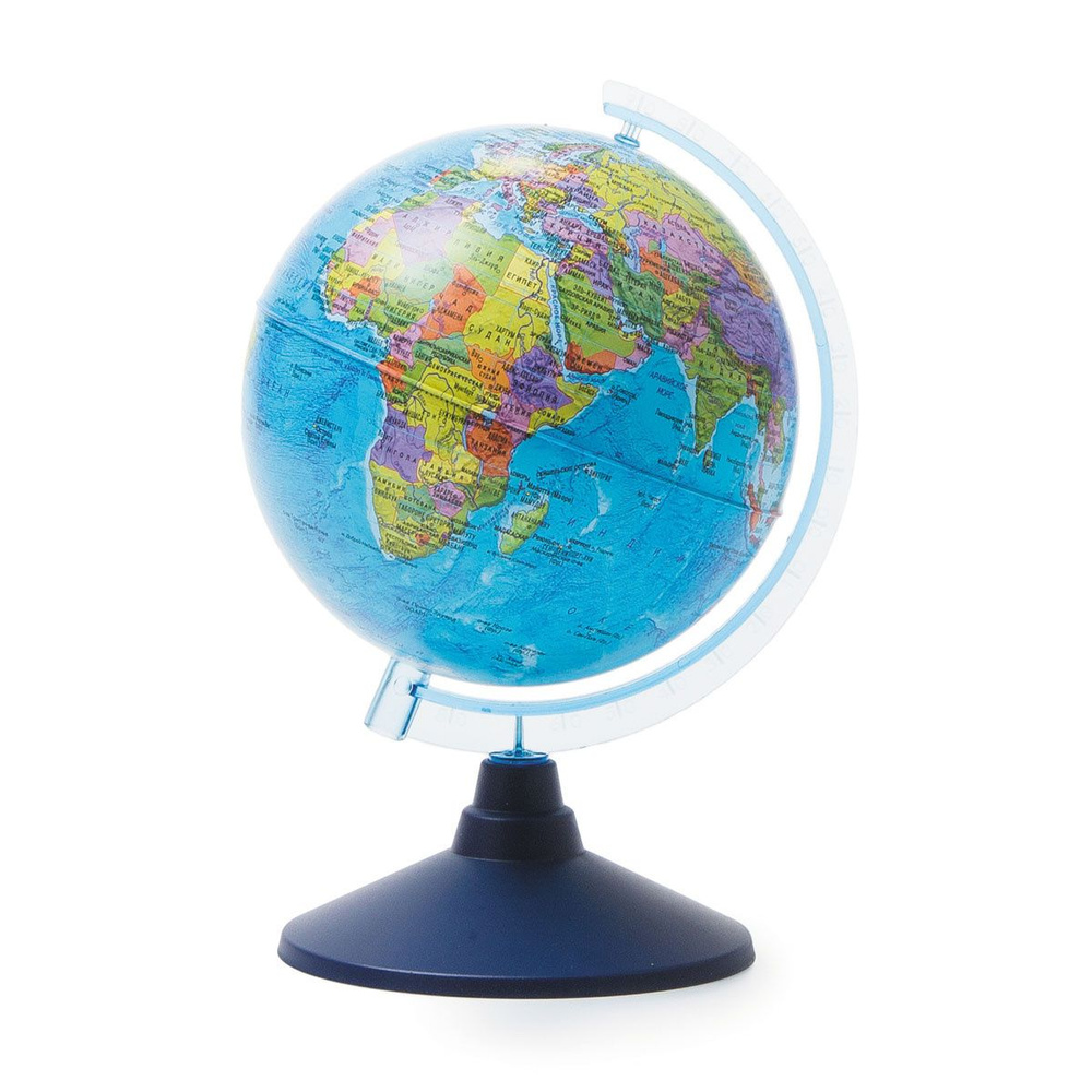 Глобус диаметр 15 см, карта политическая, без подсветки, пластик Глобен Ке011500197  #1