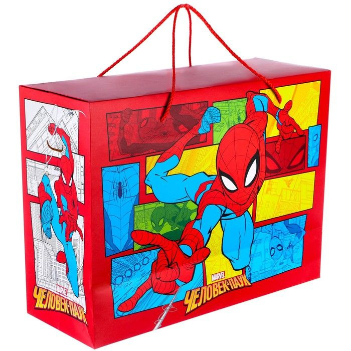 Пакет-коробка, Человек-паук, 40 х 30 х 15 см #1