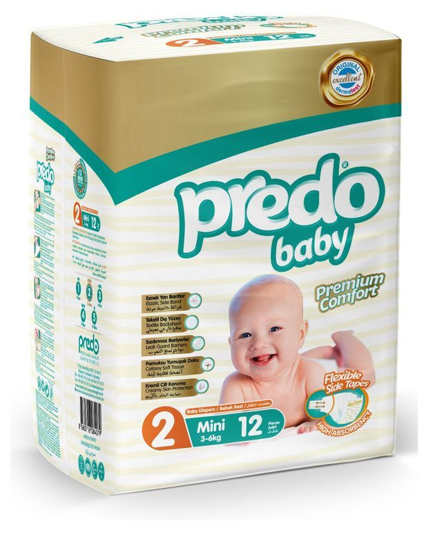 Predo Baby Подгузники №2 (3-6 кг), 12 шт #1