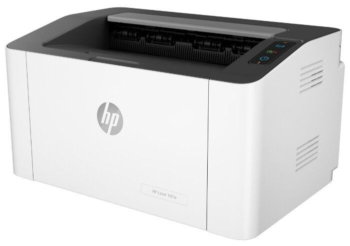 HP Принтер лазерный Laser 107w, белый, серый #1