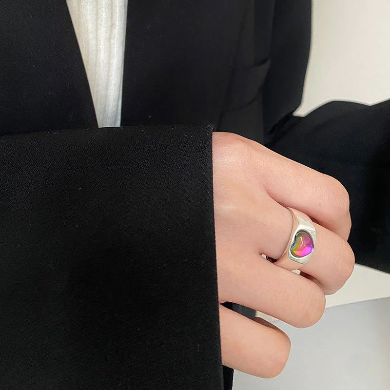 модное креативное кольцо с сердцем для женщин, безразмерное кольцо для вечеринки , подарок девушке на #1