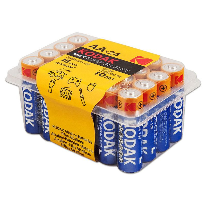 Kodak Батарейка AA, Щелочной тип, 1,5 В, 24 шт #1