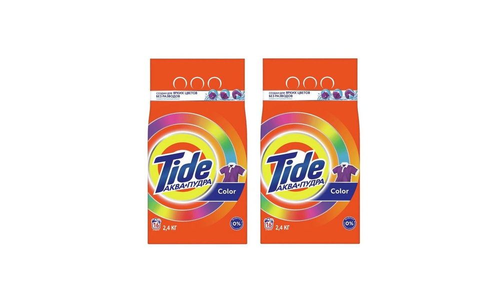 Tide Стиральный порошок 2400 г 32 стирок Для белых тканей, Для цветных тканей  #1