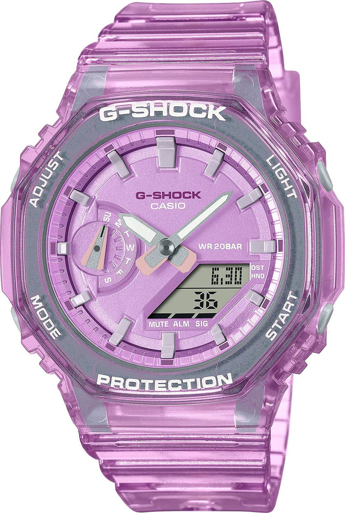 Часы наручные женские Casio GMA-S2100SK-4AER с хронографом #1