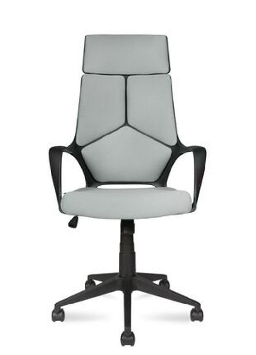 Компьютерное кресло Norden IQ / (black+grey) черный пластик / серая ткань  #1
