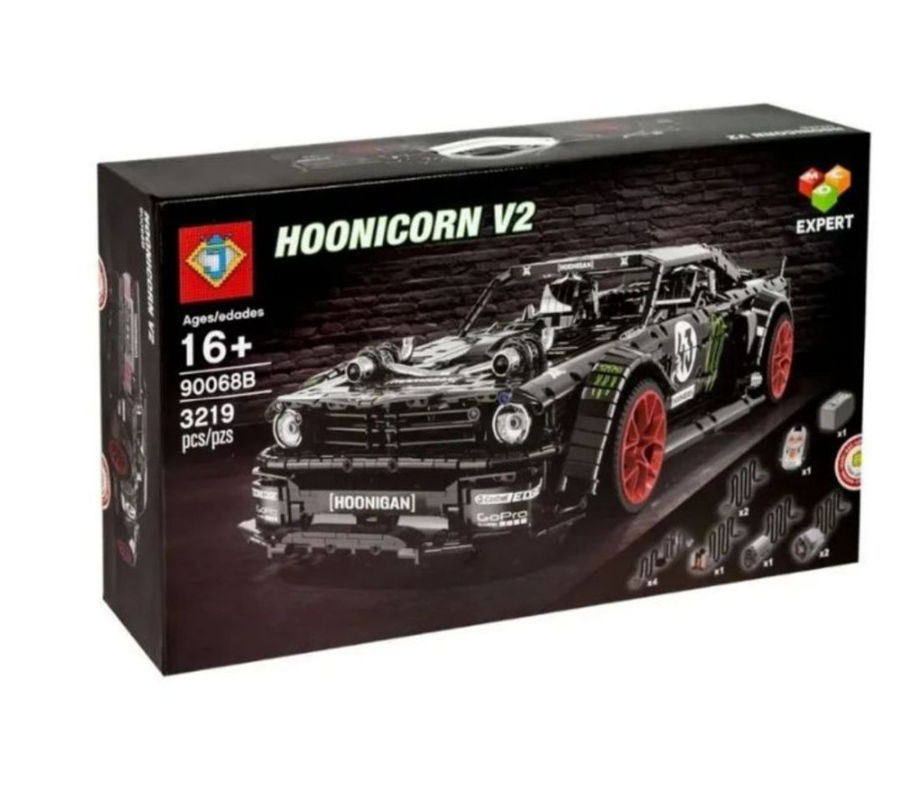 Конструктор Техник Ford Mustang Hoonicorn V2 Форд Мустанг 3219 деталей  #1