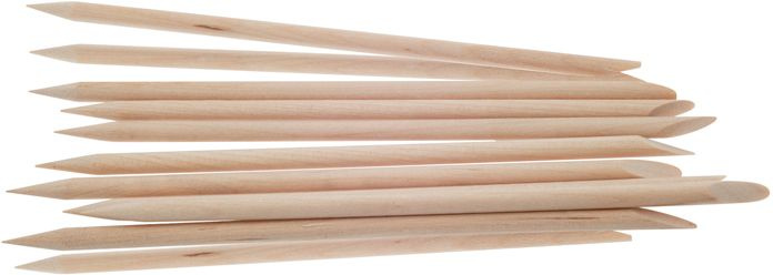 Палочки для маникюра деревянные, 15 см (10 шт/упак),, P-010, DEWAL, MR-P-010  #1
