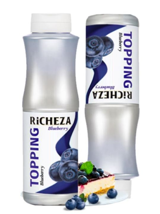 Топпинг RICHEZA Черника для кофе, десертов, мороженого, выпечки, 1 кг  #1