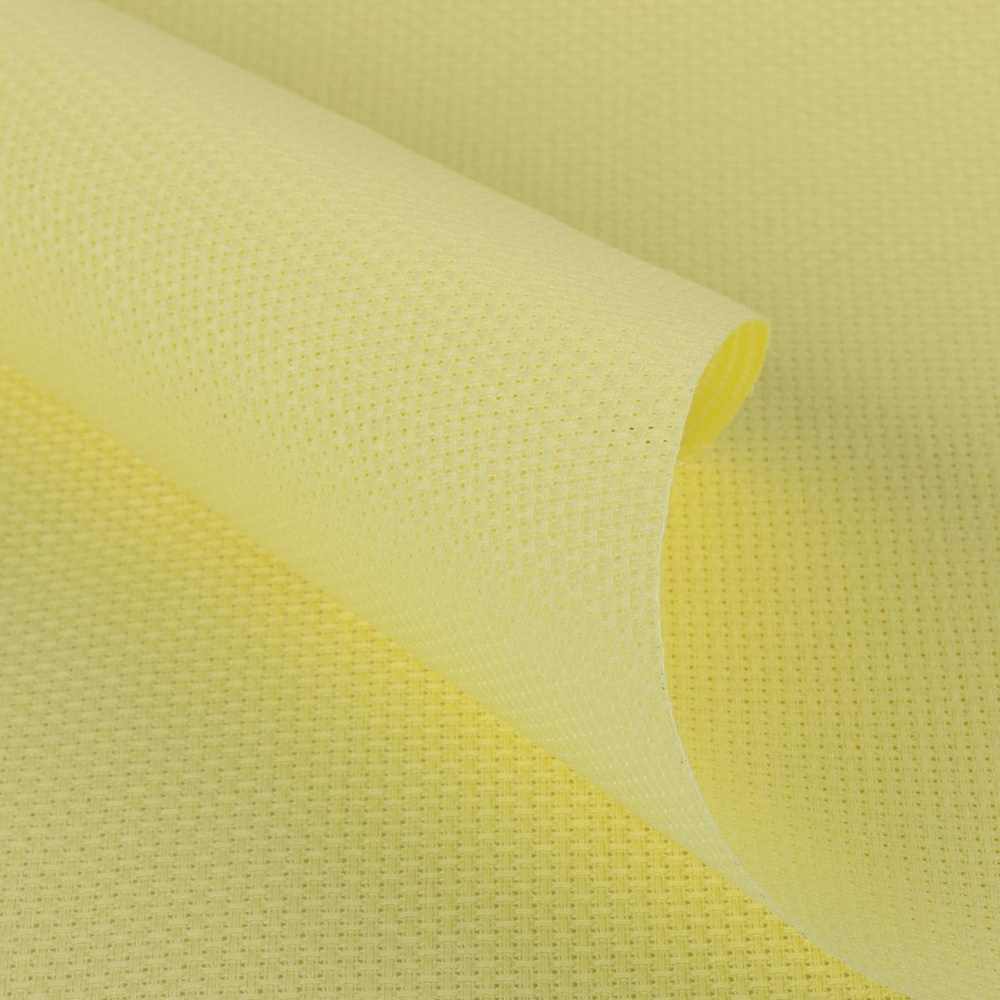 VK04 Канва Аида ткань для вышивания №14 30 х 40 см (светло-жёлтый)  #1