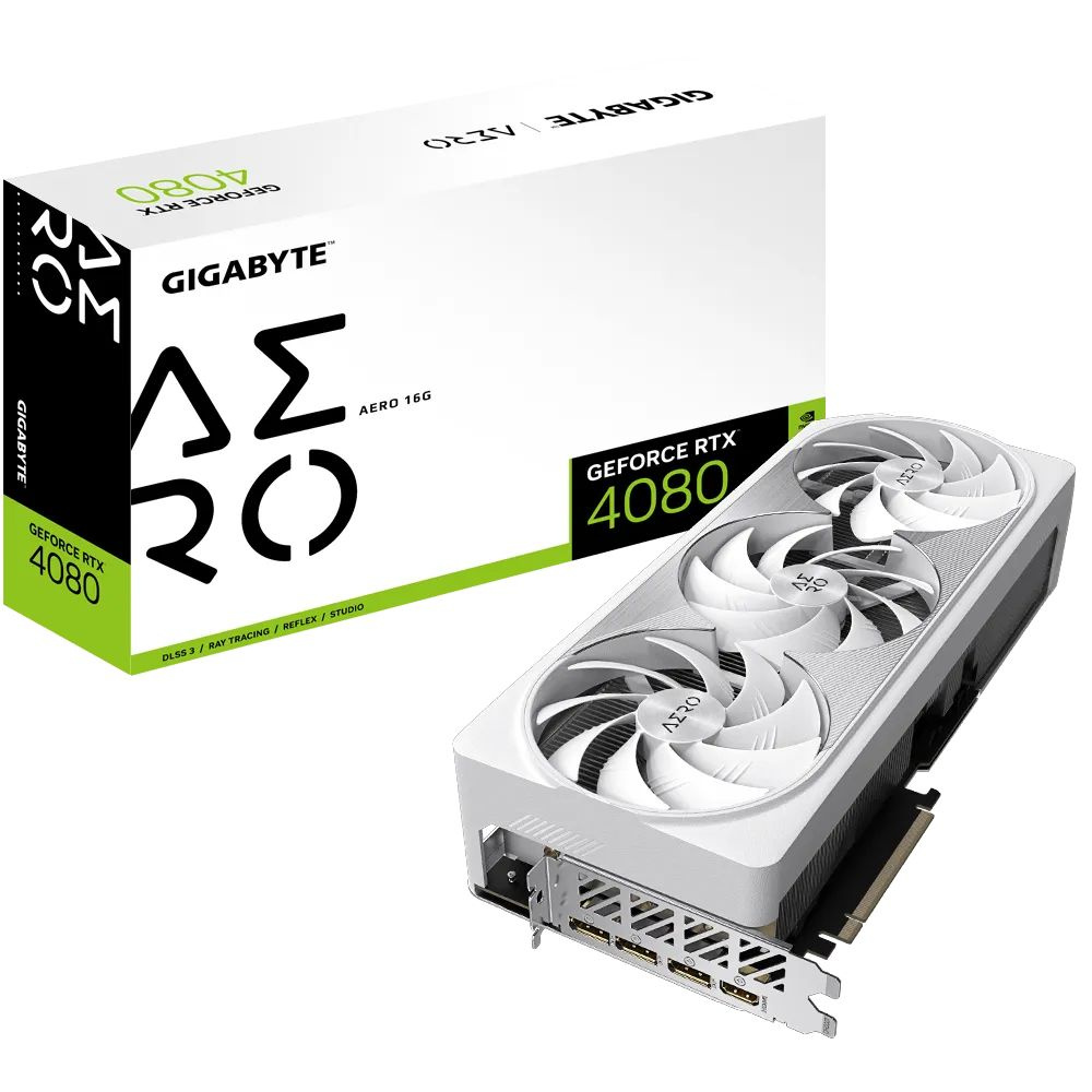 Gigabyte Видеокарта GeForce RTX 4080 AERO 16 ГБ (GV-N4080AERO-16GD) #1