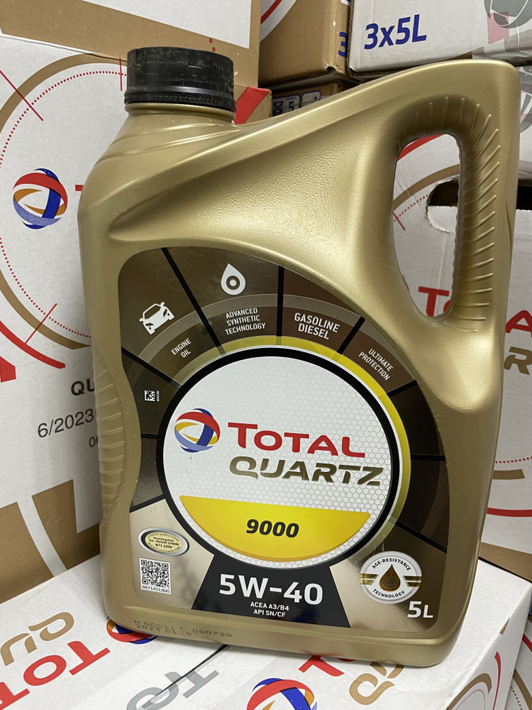 Total QUARTZ 9000 5W-40 Масло моторное, Синтетическое, 5 л #1