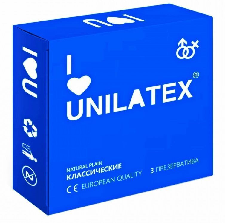 Презервативы классические Unilatex Natural Plain - 3 шт #1