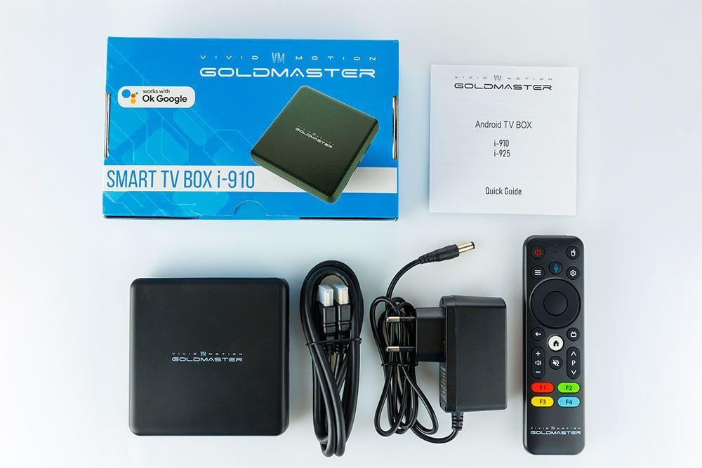 Смарт ТВ приставка I-910 Goldmaster 4K 2Gb/16Gb голосовой пульт андроид мультимедийная , Android 10, #1