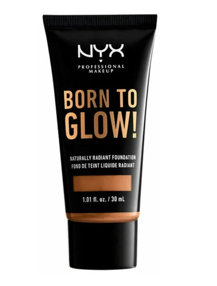 NYX professional makeup Тональный крем Born to glow!, 30 мл, оттенок: Warm honey  #1