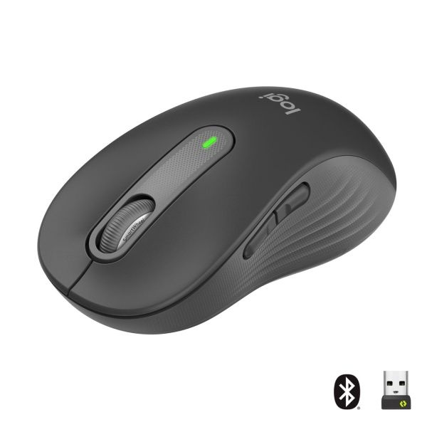 Logitech Мышь беспроводная Signature M650 L Graphite, серый #1