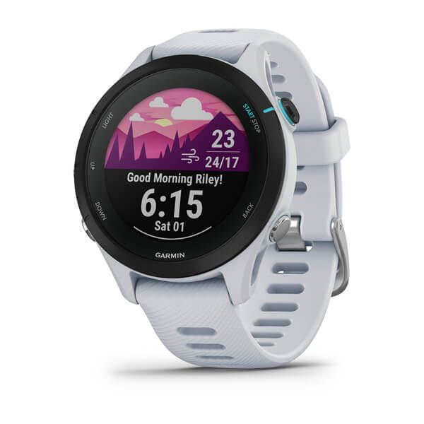 Garmin Умные часы Forerunner 255S Music, WiFi, GPS, EU/PAC, смарт часы с черным безелем и силиконовым #1