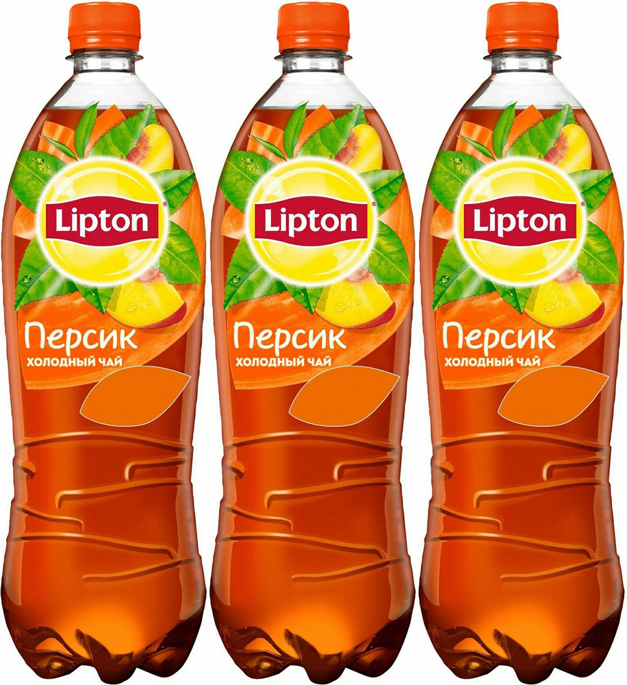 Холодный чай Lipton персик, комплект: 3 упаковки по 1 л #1