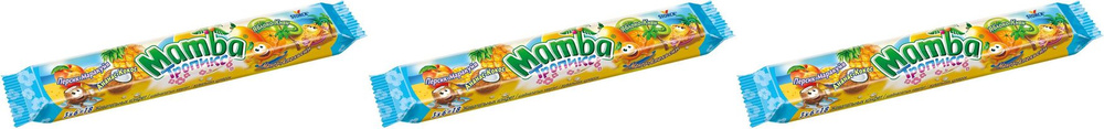 Конфеты Mamba Тропикс 79,5 г, комплект: 3 упаковки по 79.5 г #1