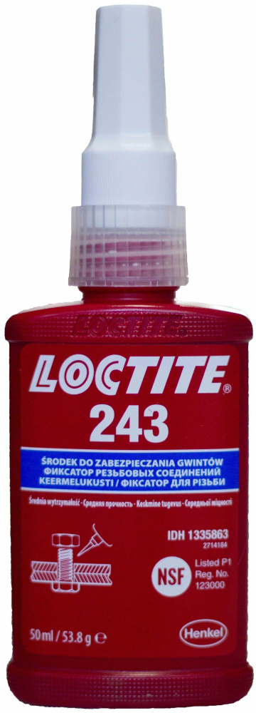 Loctite 243, 50 мл Резьбовой фиксатор средней прочности Ирландия  #1