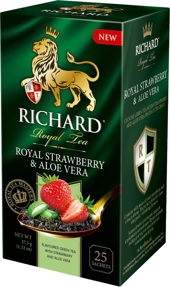 Richard 'Royal Strawberry & Aloe Vera зеленый 25 пак х12шт #1