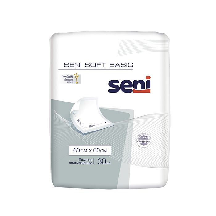 Пеленки Seni Soft Basic, 60х60 см, 30 шт. #1