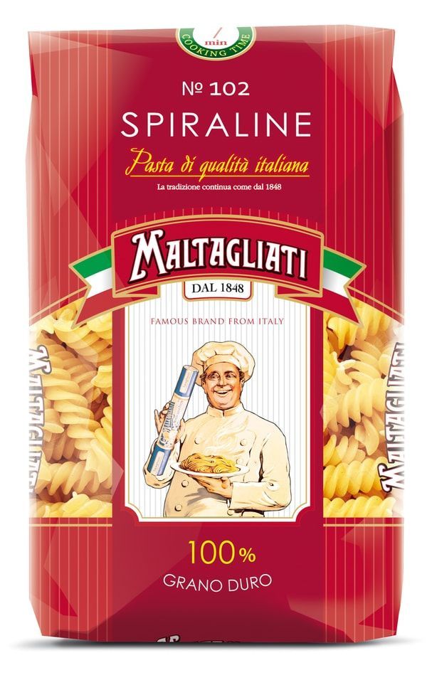 Макароны Maltagliati Spiraline 450г х2шт - купить с доставкой по ...