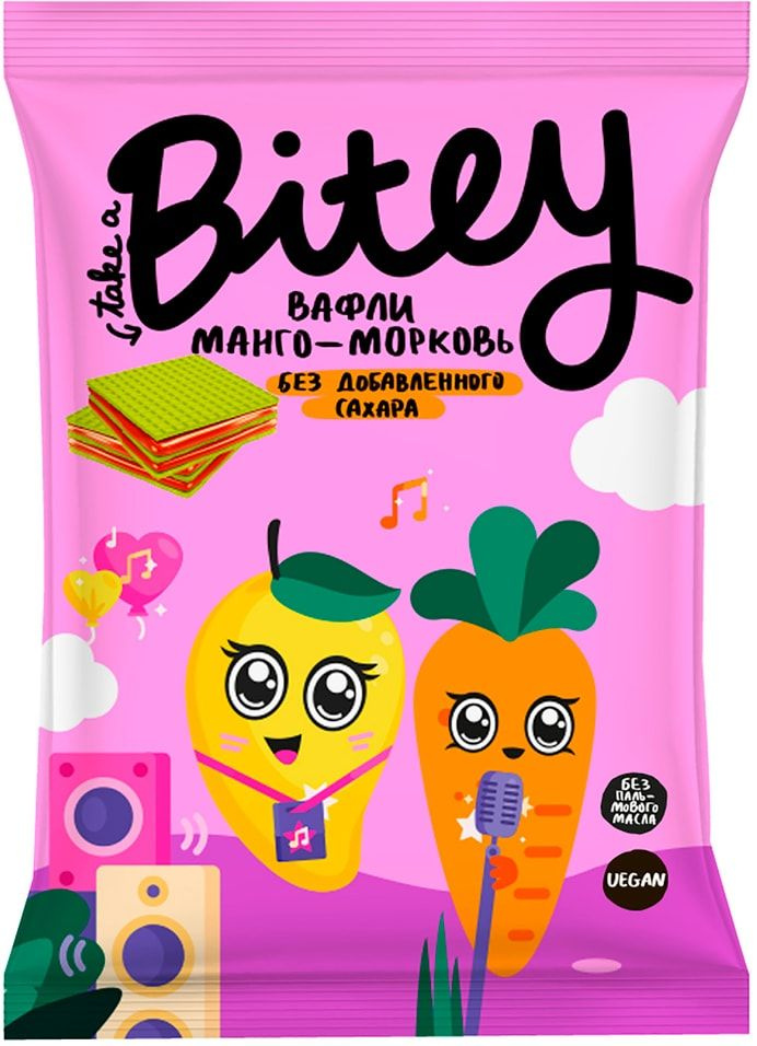 Вафли Take a Bitey Манго-Морковь 35г х 2шт #1