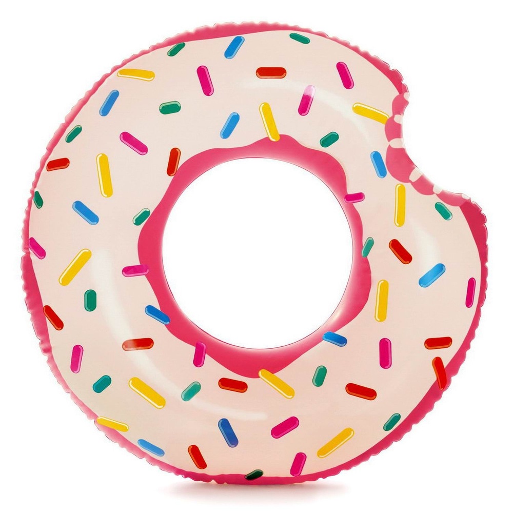 Круг надувной INTEX "Rainbow Donut Tube" (Пончик), от 9 лет, 94х23см #1