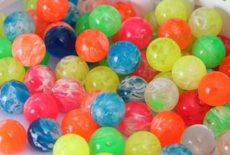 Мячики попрыгунчики Разноцветные, диаметр 25 мм , каучуковые, набор 100 шт  #1