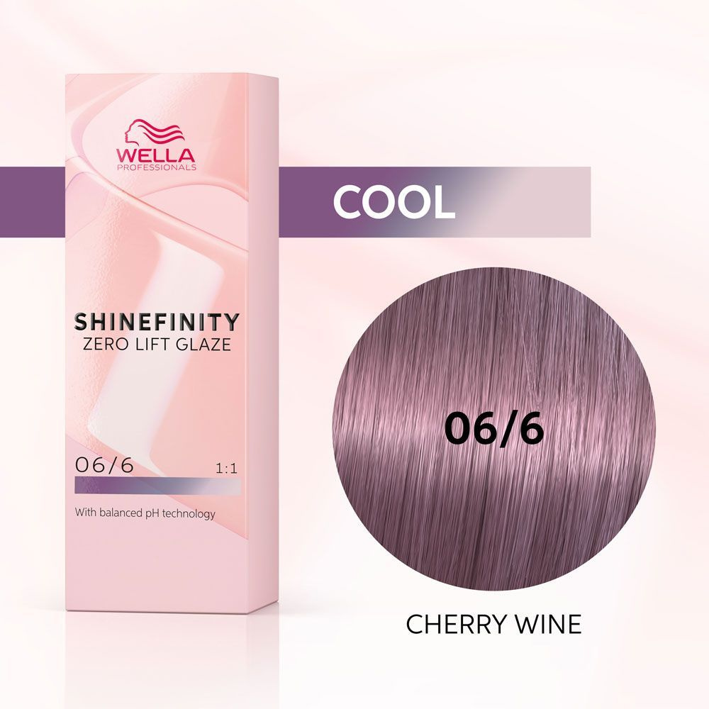 Wella Professionals Гель-крем краска для волос Shinefinity, 06/6 Вишневое  Вино, 60 мл - купить с доставкой по выгодным ценам в интернет-магазине OZON  (935977502)