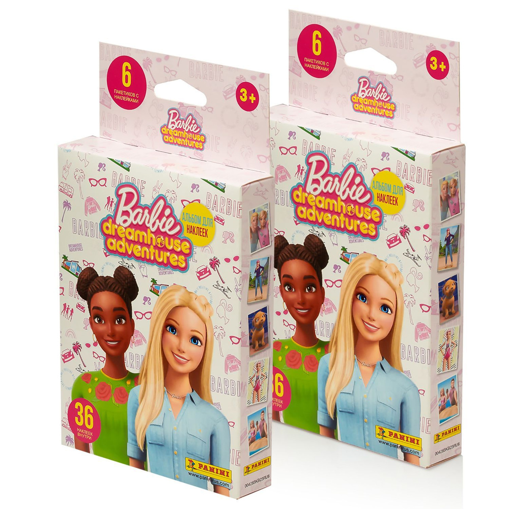 PANINI / Набор из 2-х блистеров Барби Barbie Приключения в доме мечты 12 пакетиков  #1