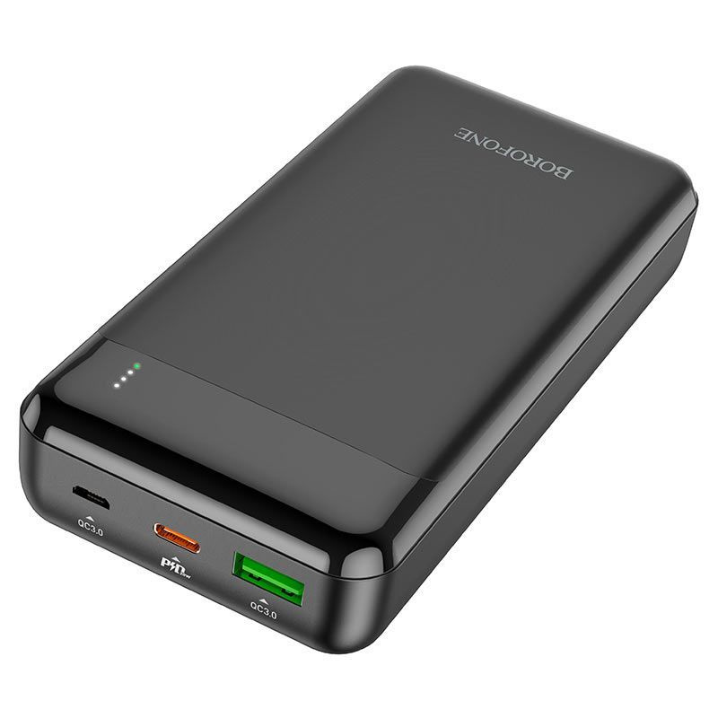 Внешний аккумулятор 20000mAh 2USB PD 20W+QC3.0 быстрая зарядка с LED-индикатором Borofone BJ19A  #1