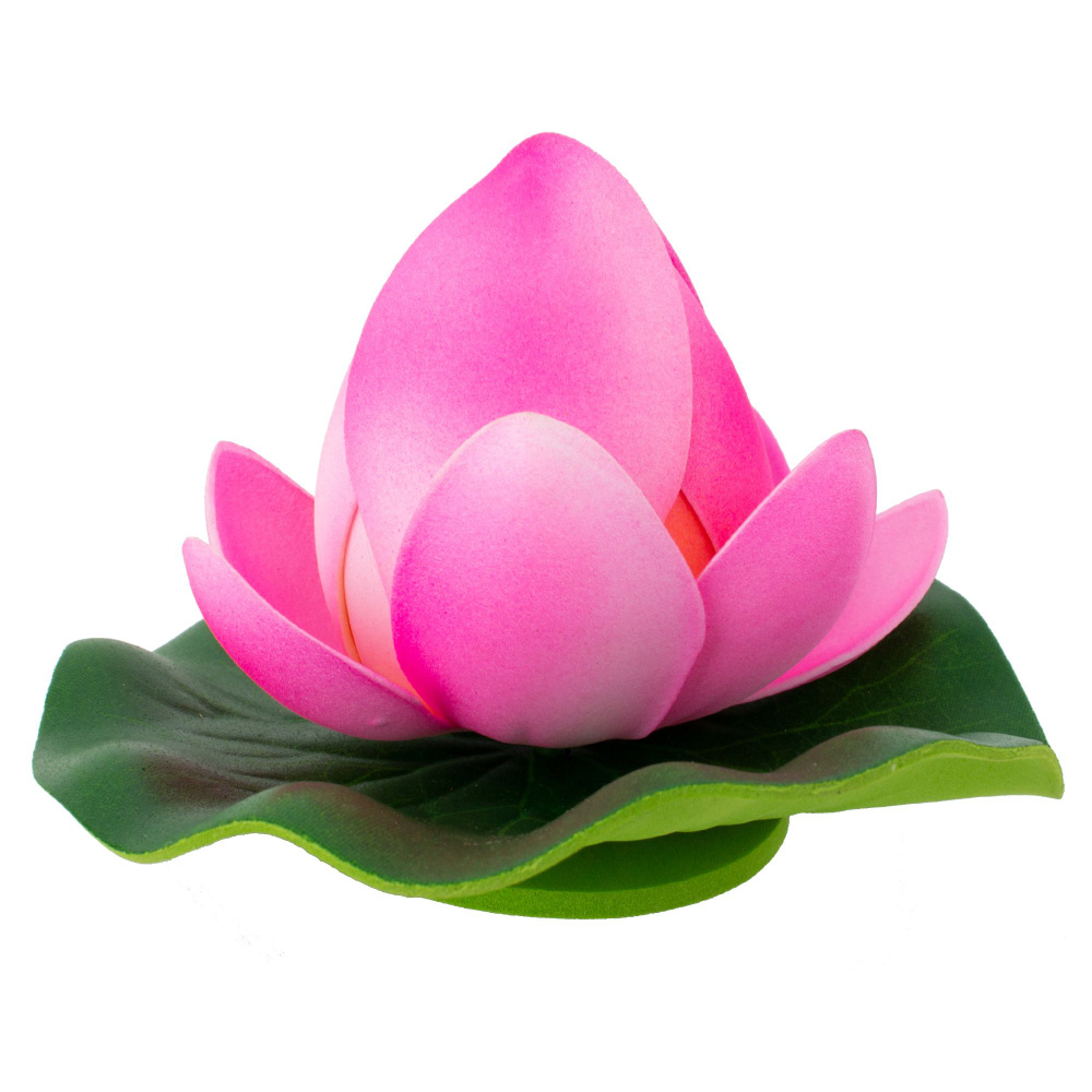Цветок для водоема Ecotec Бутон лотоса пластик розовый 10 см  #1