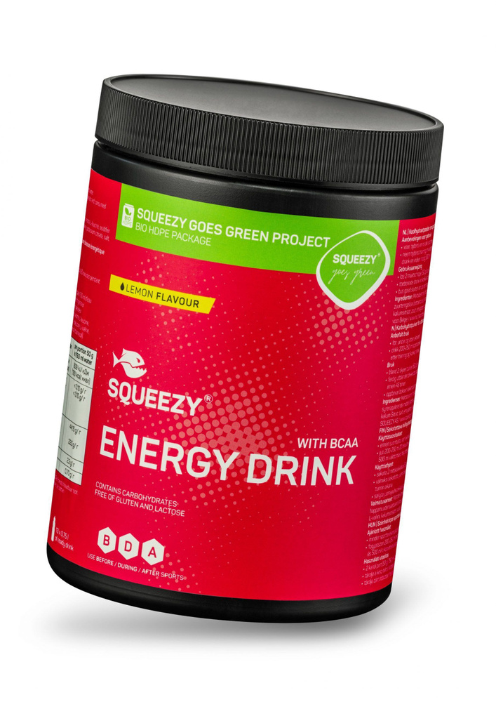 Изотоник с углеводами, электролитами и BCAA SQUEEZY Energy Drink #1