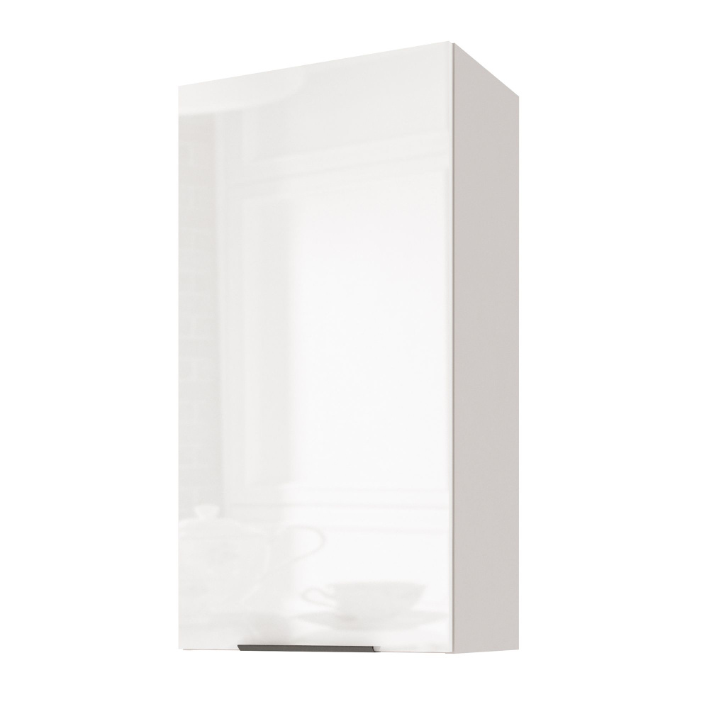 Кухонный модуль навесной LeoLana COLOR, распашной, высокий, Белый глянец/Белый, 50х31,2х96 см, 1 шт. #1
