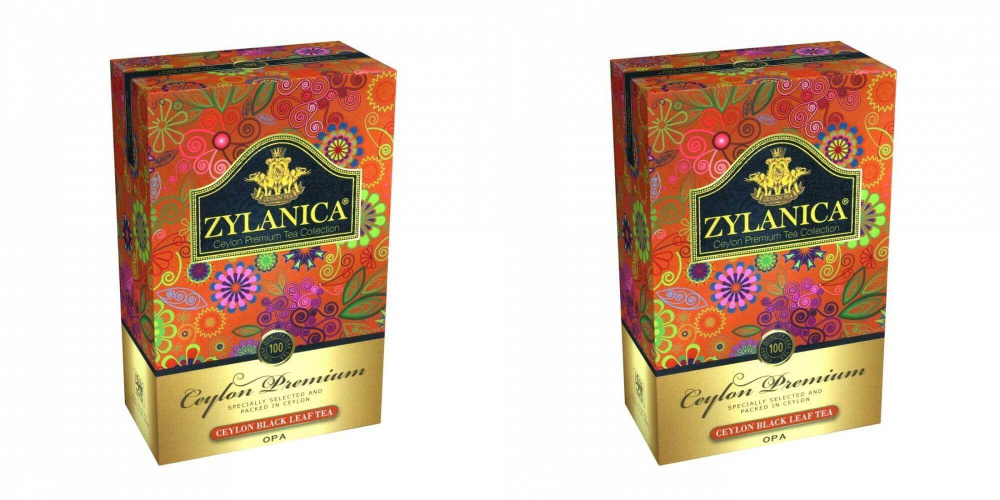 Zylanica Чай листовой "Ceylon Premium Collection", OPА, черный, 100 гр, 2 шт #1