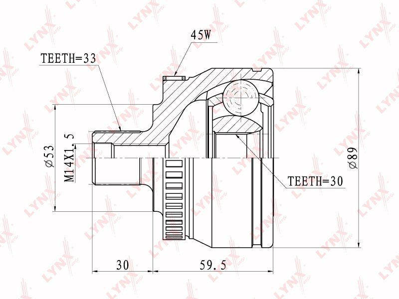 ШРУС наружный для AUDI, SKODA, VOLKSWAGEN / CO1201A #1