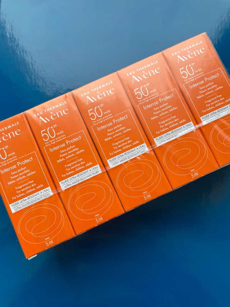 AVENE Intence Protect Ультра водостойкий солнцезащитный флюид SPF50+, НАБОР 5 ФЛАКОНОВ ПО 5 МЛ, 25 мл #1